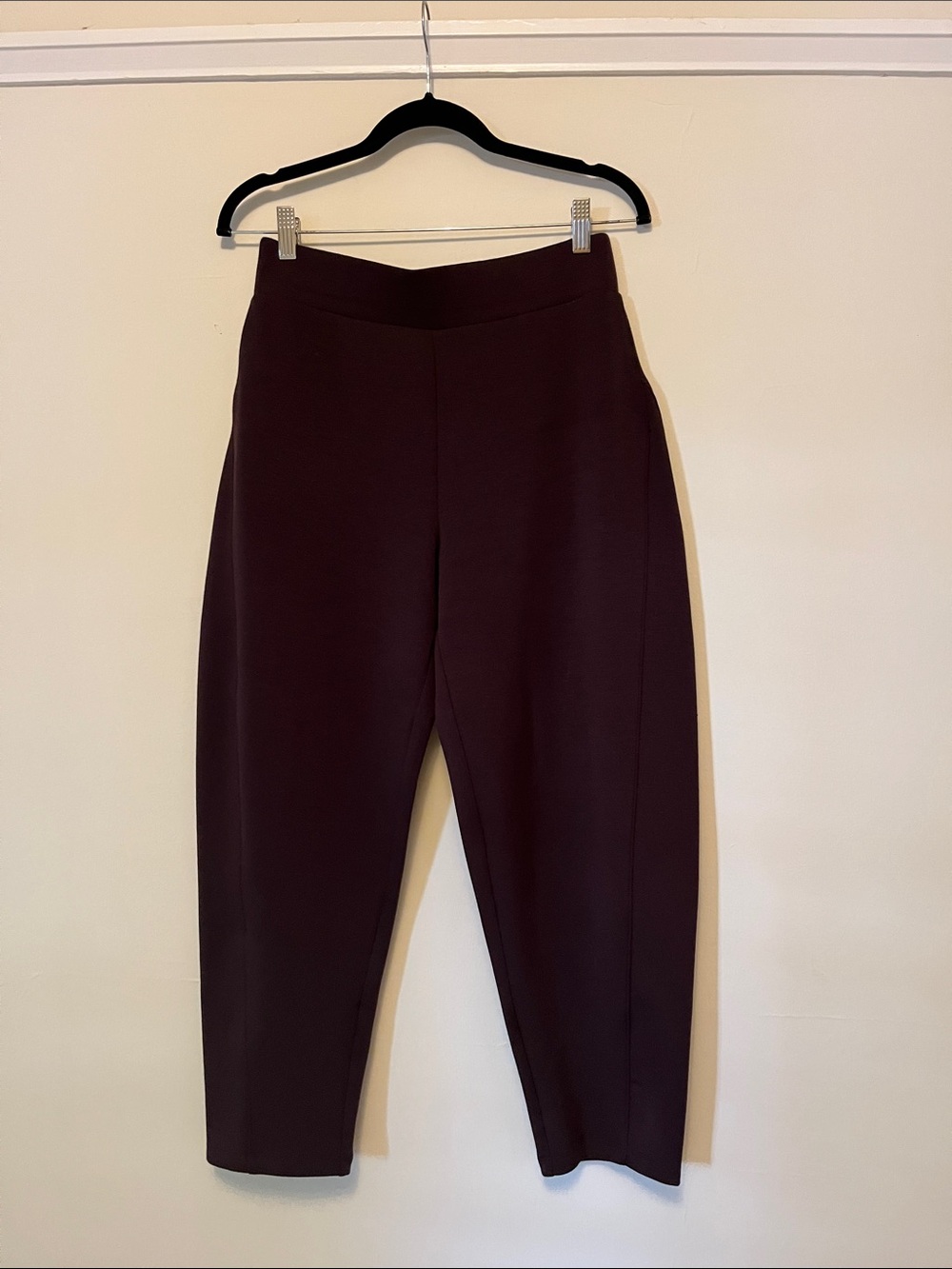 Spanx barrel leg lounge pants in chocolate brown